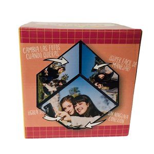 Cube 360 Rotary Picture Frame, Fits 6 Pictures